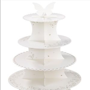 NWT Talking Tables 4 Tier Butterfly Cupcake Stand